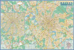Map "Modern" horizontal (in a tube)
