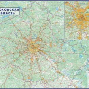 Map "Moscow Region (in a tube)